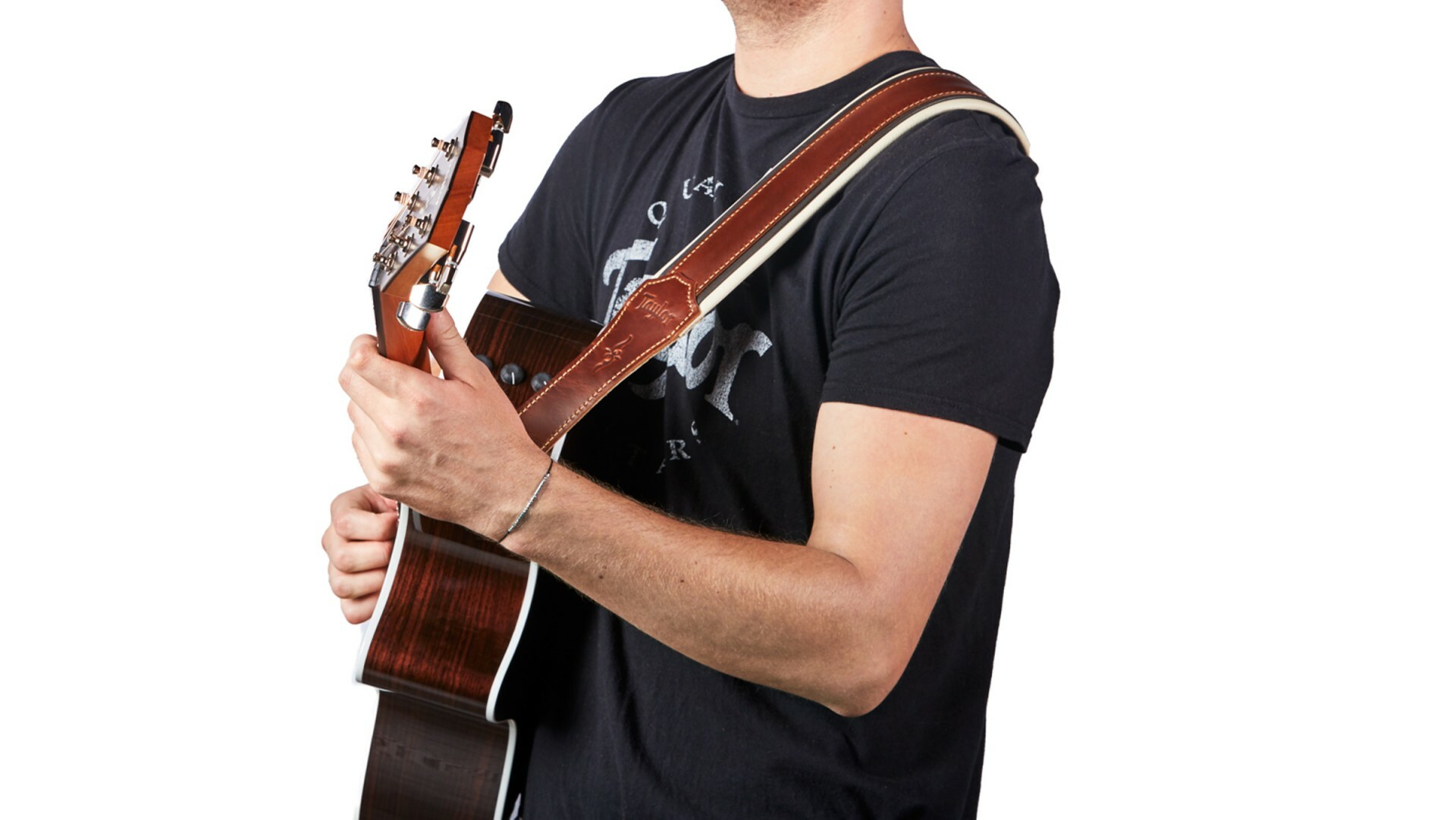 Taylor 背帶 皮革吉他背帶 400 系列 Cordovan TLOP-4106-25