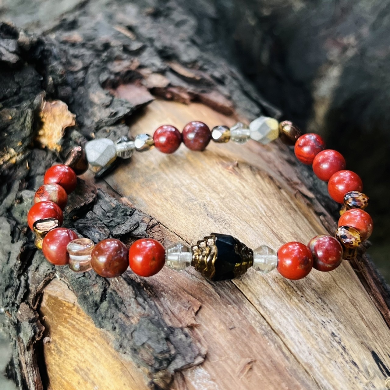 [Pachamama 帕查瑪瑪] 南非紅碧玉｜設計款水晶手串｜生命靈數水晶手串