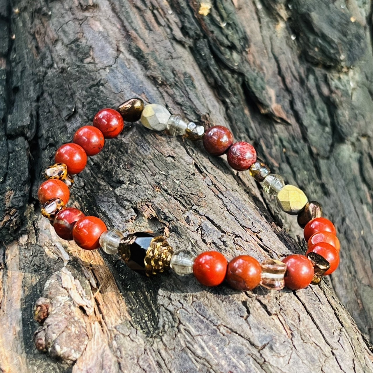 [Pachamama 帕查瑪瑪] 南非紅碧玉｜設計款水晶手串｜生命靈數水晶手串