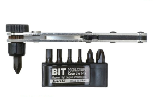 日本"SUNFLAG" NO.770 兩頭25度棘輪活動曲批套裝