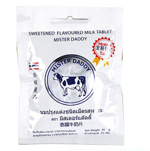 泰國 mister daddy 牛乳片 25G
