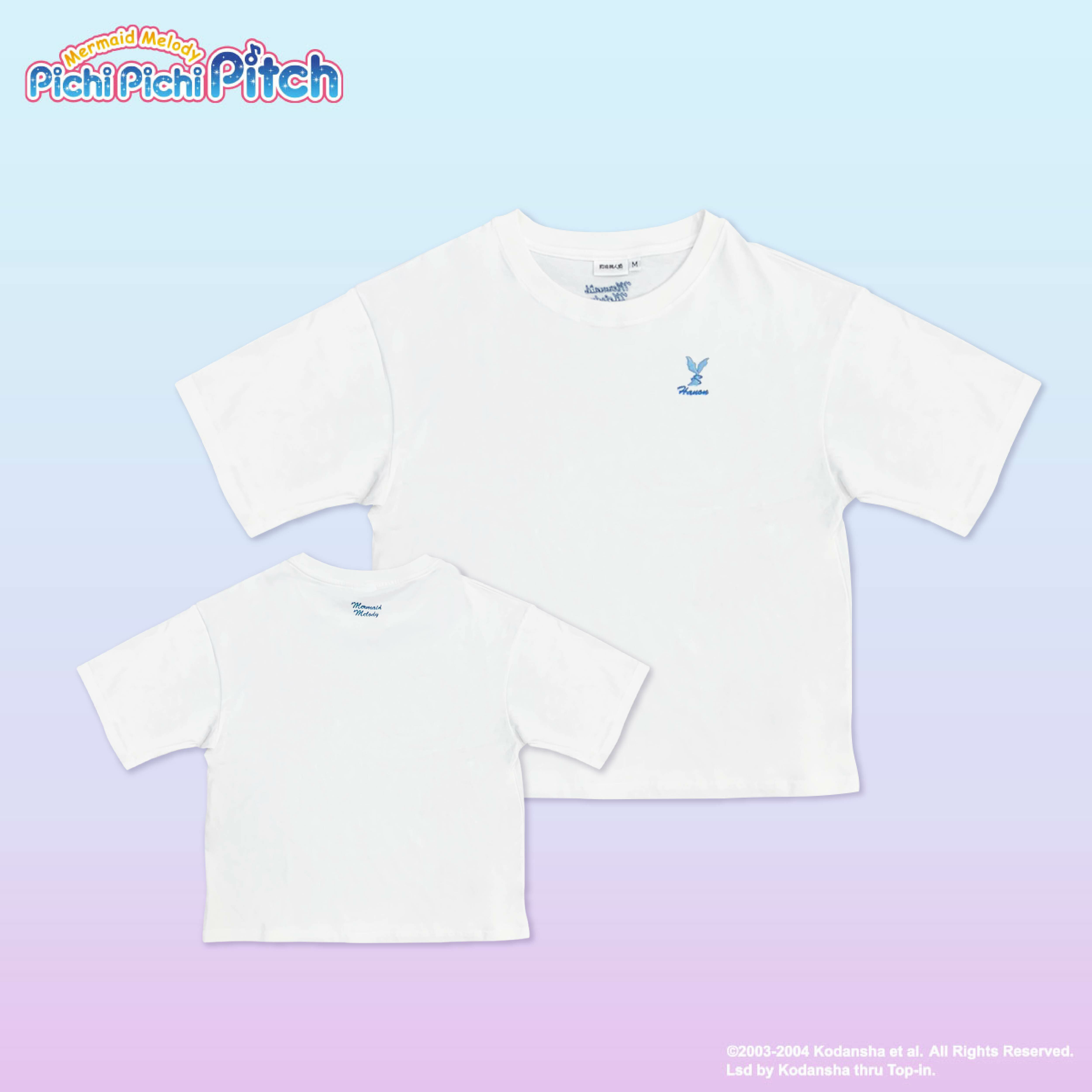 真珠美人魚-短袖T-shirt-短版-波音