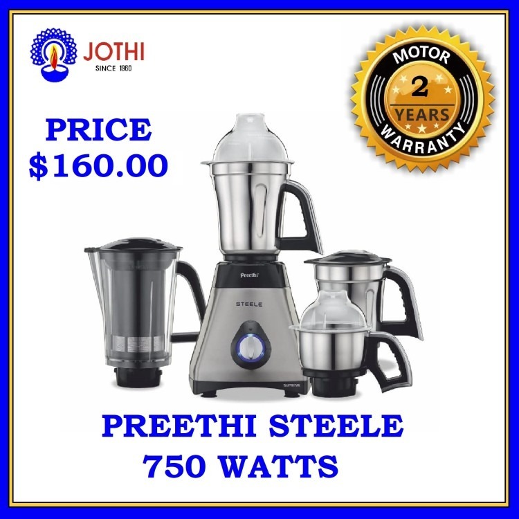 Preethi steele mixer grinder best sale