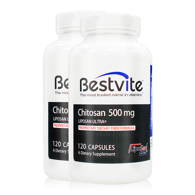 【美國BestVite】必賜力超級甲殼素膠囊2瓶組(120顆/瓶)