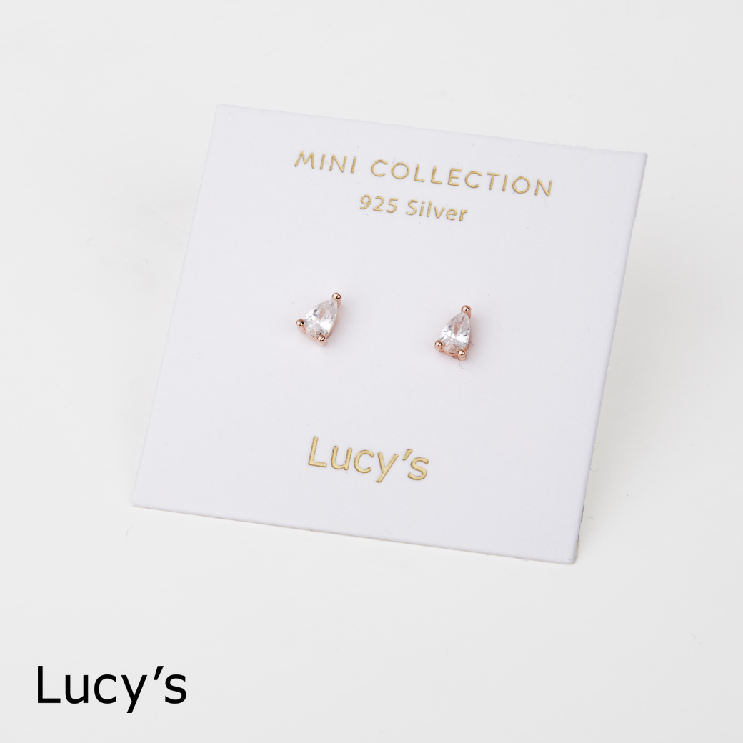 925純銀〔輕銀系列〕雨露 耳環 (106656)