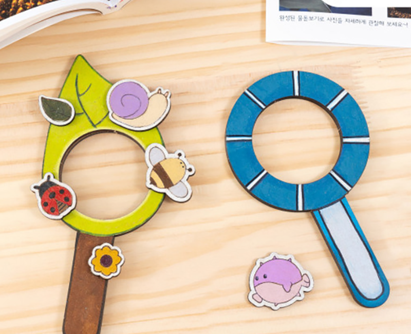 DIY木質水滴放大鏡 A5089