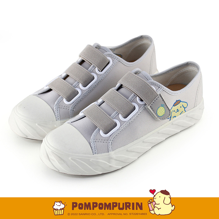 Paidal x Pompompurin 布丁狗哈密瓜棉花糖魔鬼氈餅乾鞋-灰