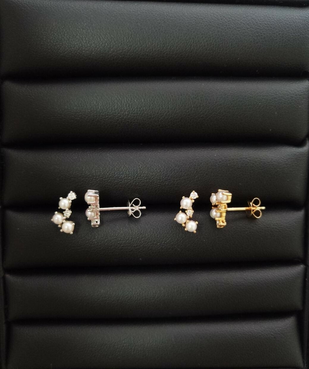 18K Akoya Pearl Diamond Earrings