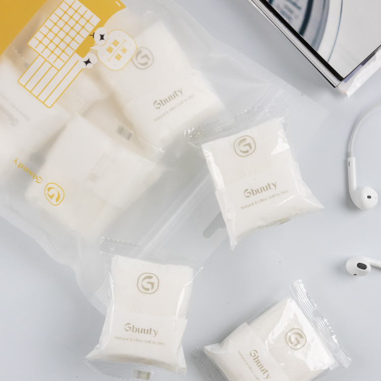 SPA等級-頂級夾棉化妝棉 旅行隨身包(8片/包，10包/袋)_居美媞