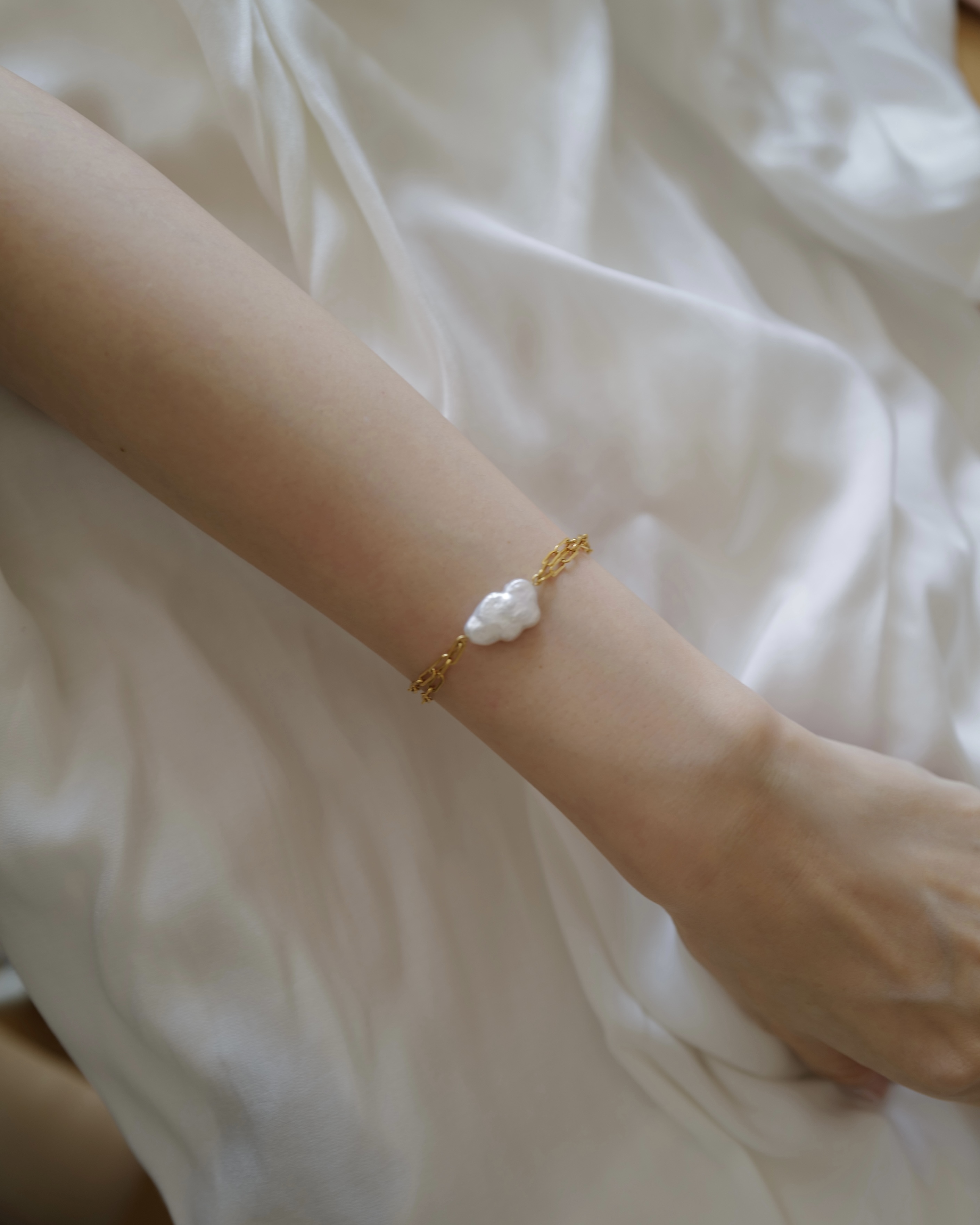 Kumo Pearls Bracelet｜小雲朵 巴洛克珍珠手鏈