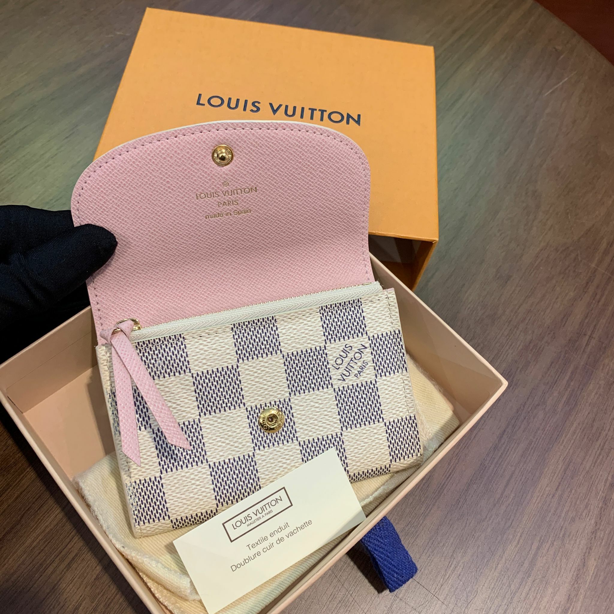 Louis Vuitton DAMIER AZUR Rosalie Coin Purse (N61276)