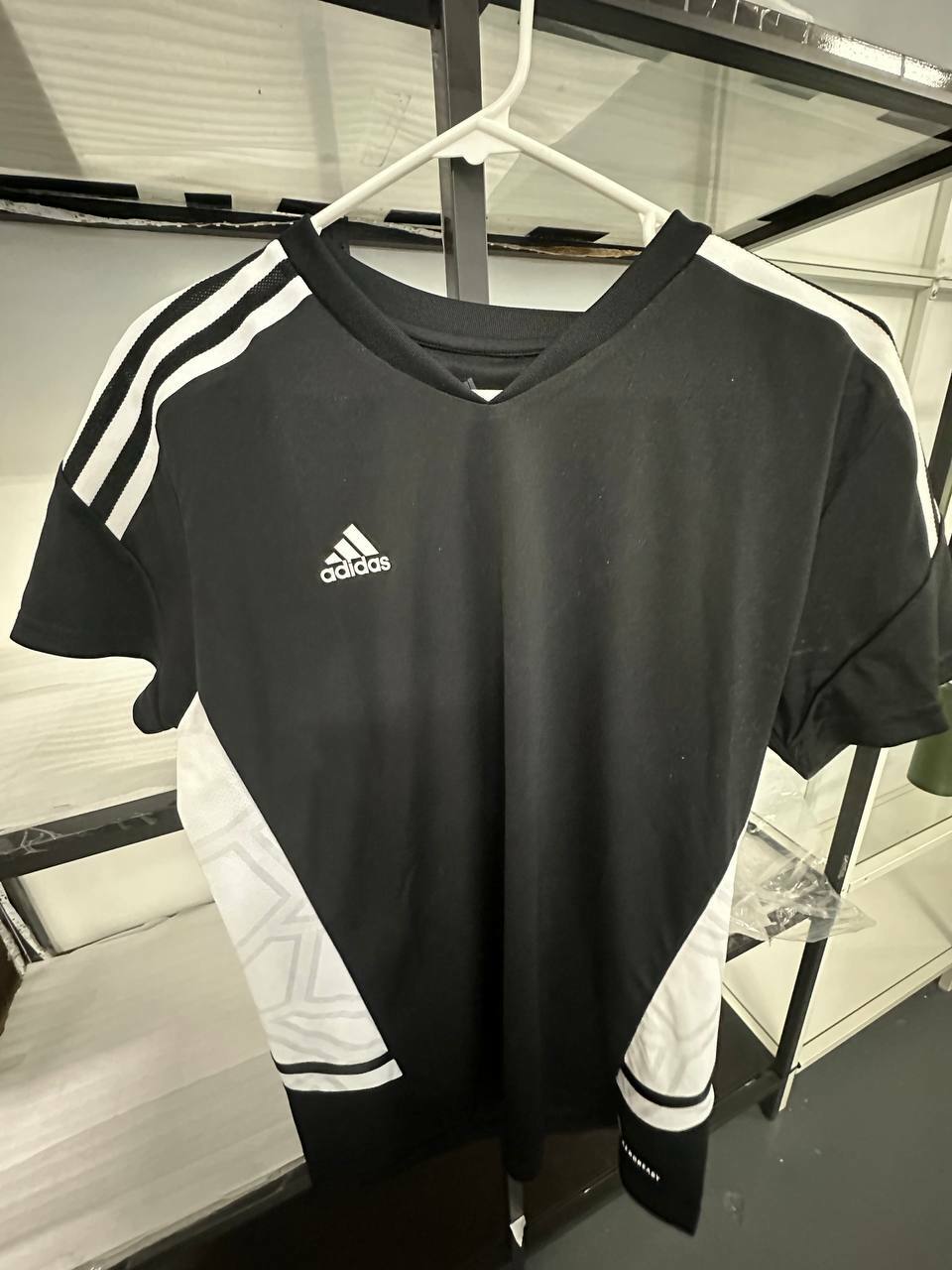 [S] ADIDAS CON22 JSY W JERSEYS FOOTBALL/SOCCER FUTBOL BLACK/WHITE, H21258 [FINAL SALE] (SAD58)
