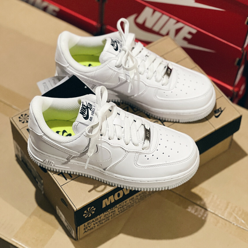 Nike Air Force 1 Next Nature 白色 全白 鐵牌 再生材質 輕量化 AF1 DC9486-101