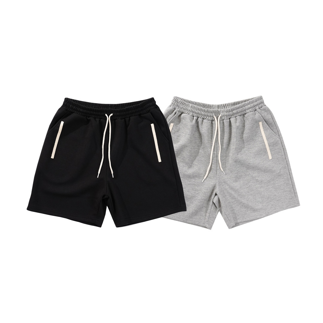 QIAO - 原色織帶 棉質短褲