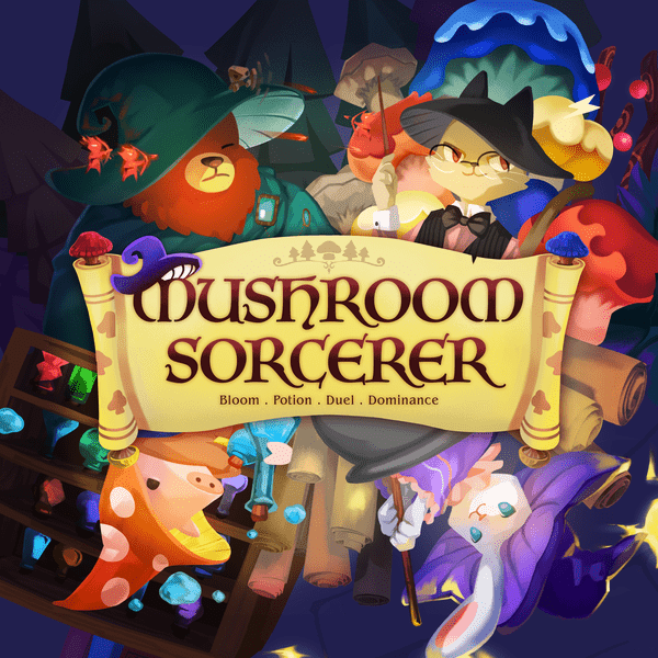 Mushroom Sorcerer 蘑菇法師| 區域控制遊戲| Kickstarter創意產品| 派對遊戲| 香港本地桌遊 香港原創