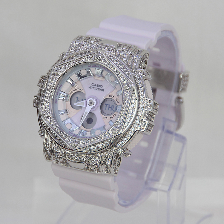 銀色 改裝手錶 BA-130WP-6A - Rokkaku