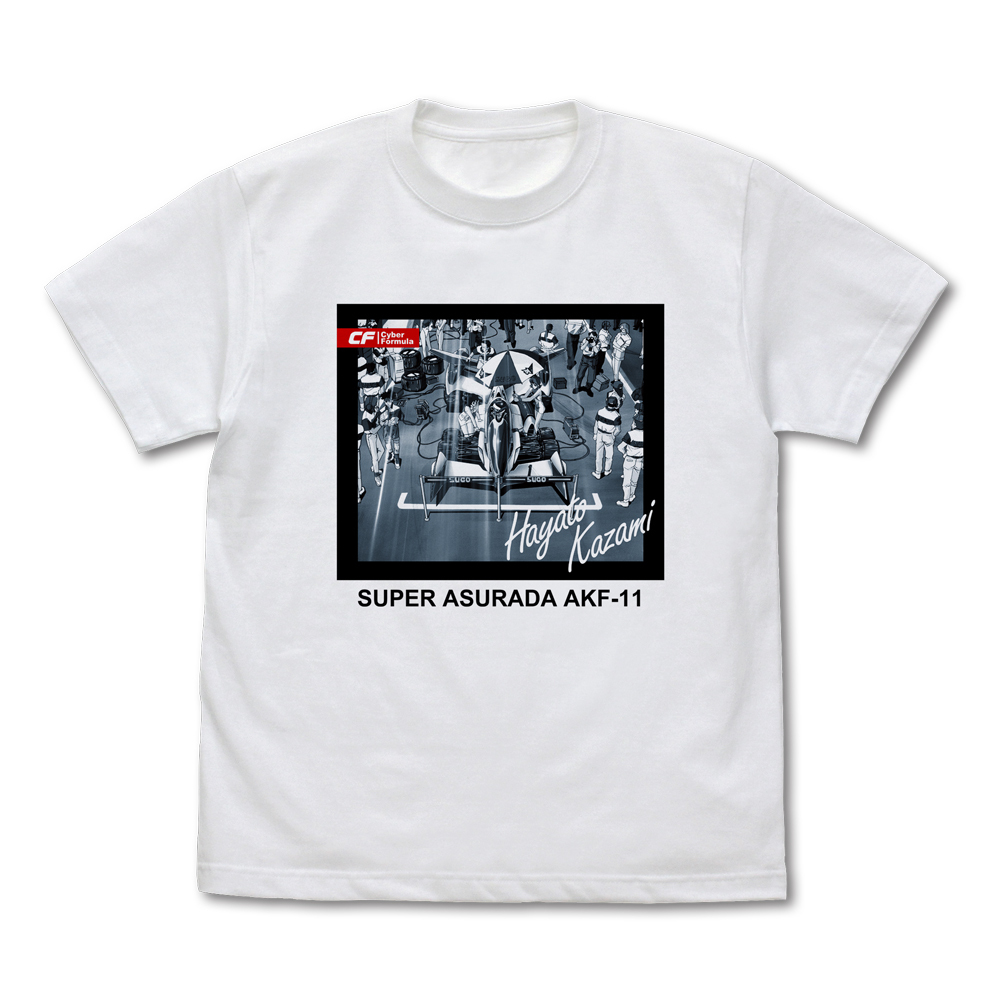 Cospa 1020 スーパーアスラーダ AKF-11 ワンシーンプリントTシャツ [新世紀GPXサイバーフォーミュラ] WHITE