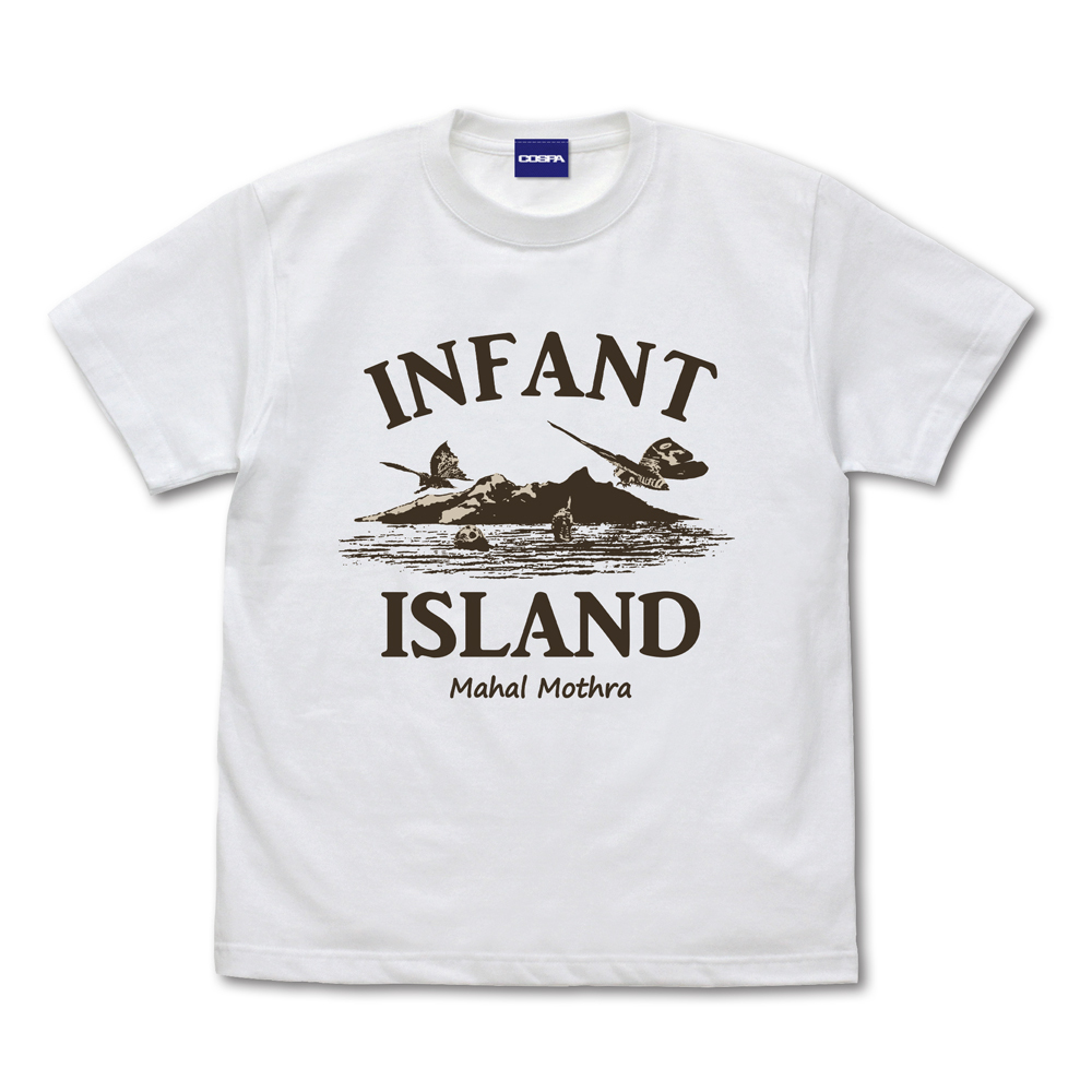 Cospa 0729 ｺﾞｼﾞﾗ ｲﾝﾌｧﾝﾄ島 Tｼｬﾂ/WHITE