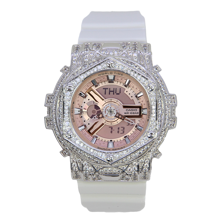 銀色 改裝手錶 BA-110-7A1 - Rokkaku