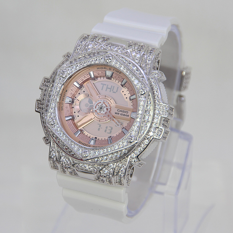 銀色 改裝手錶 BA-110-7A1 - Rokkaku