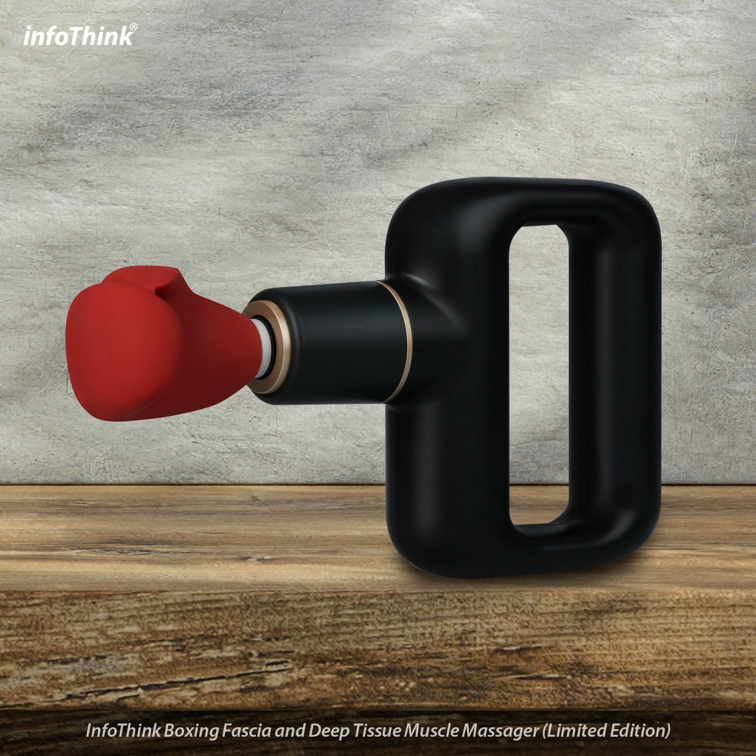 Boxing立體深層筋膜槍- 墨黑