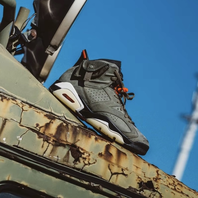 【Focus Store】預購 Travis Scott x Nike Air Jordan 6 Retro 'Olive' 橄欖綠 CN1084-200