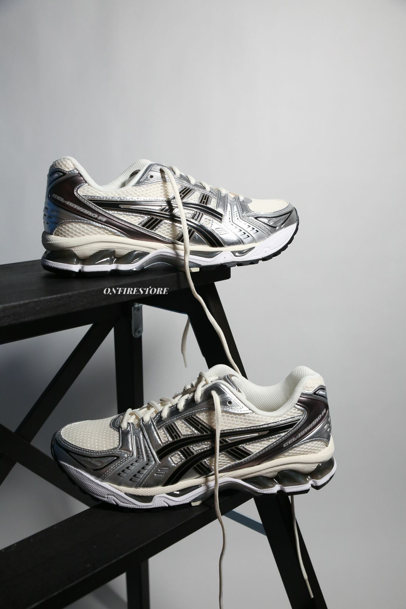 {現貨} Asics GEL-KAYANO 14 Cream/Black 1201A019-108