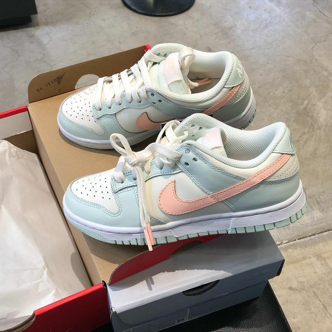 Nike Dunk Low 薄荷蘇打 薄荷綠 淺綠 粉紅 粉勾 白色 休閒鞋 DD1503-104