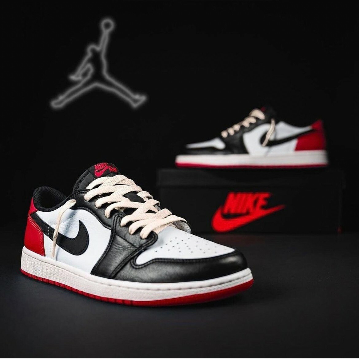 Nike Air Jordan 1 Low OG "Black Toe" 黑腳趾 芝加哥 白黑紅