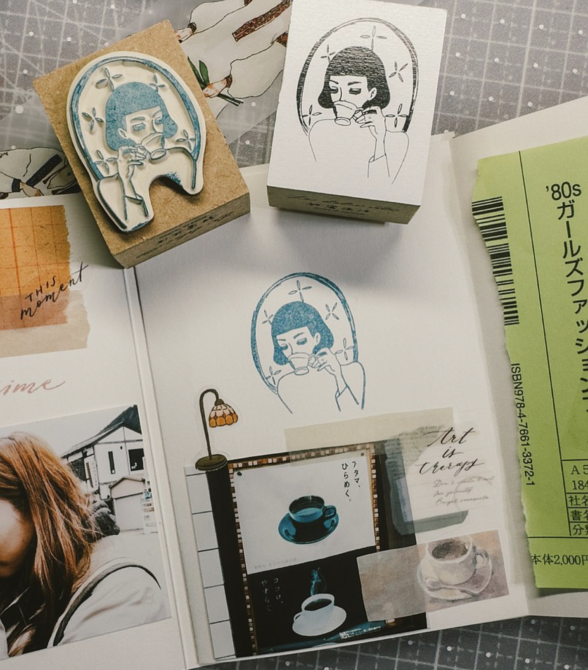 喫茶女孩 木頭印章｜甜蜜生活La dolce vita 臺灣