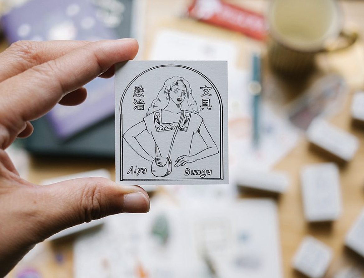 蔦子女孩 木頭印章｜甜蜜生活La dolce vita 臺灣