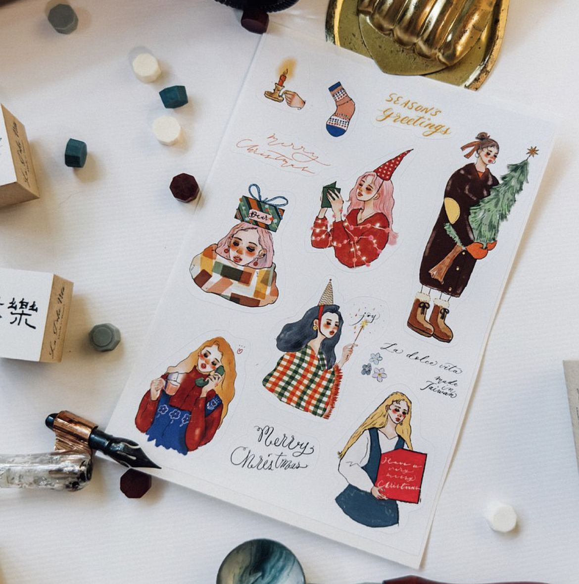 想給你一顆星星一片森林 聖誕貼紙｜甜蜜生活 la dolce vita 臺灣