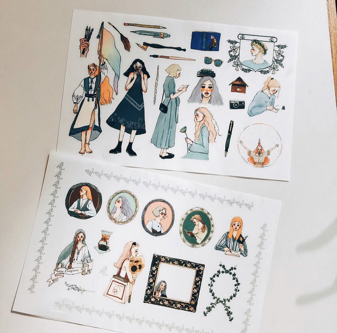 文藝女孩 轉印貼紙｜甜蜜生活La dolce vita 台灣