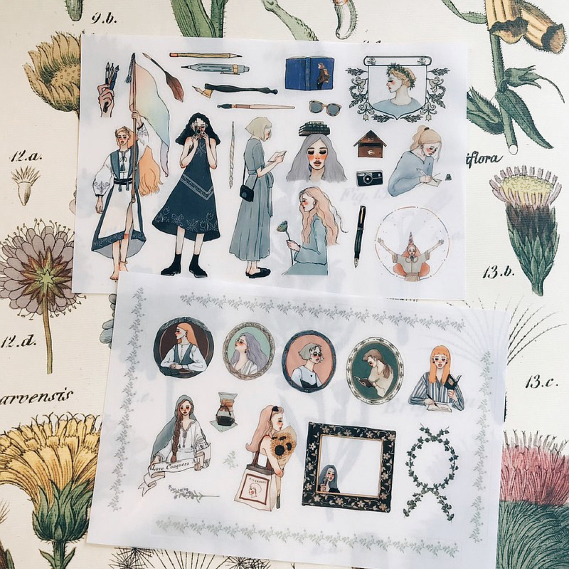 文藝女孩 轉印貼紙｜甜蜜生活La dolce vita 台灣