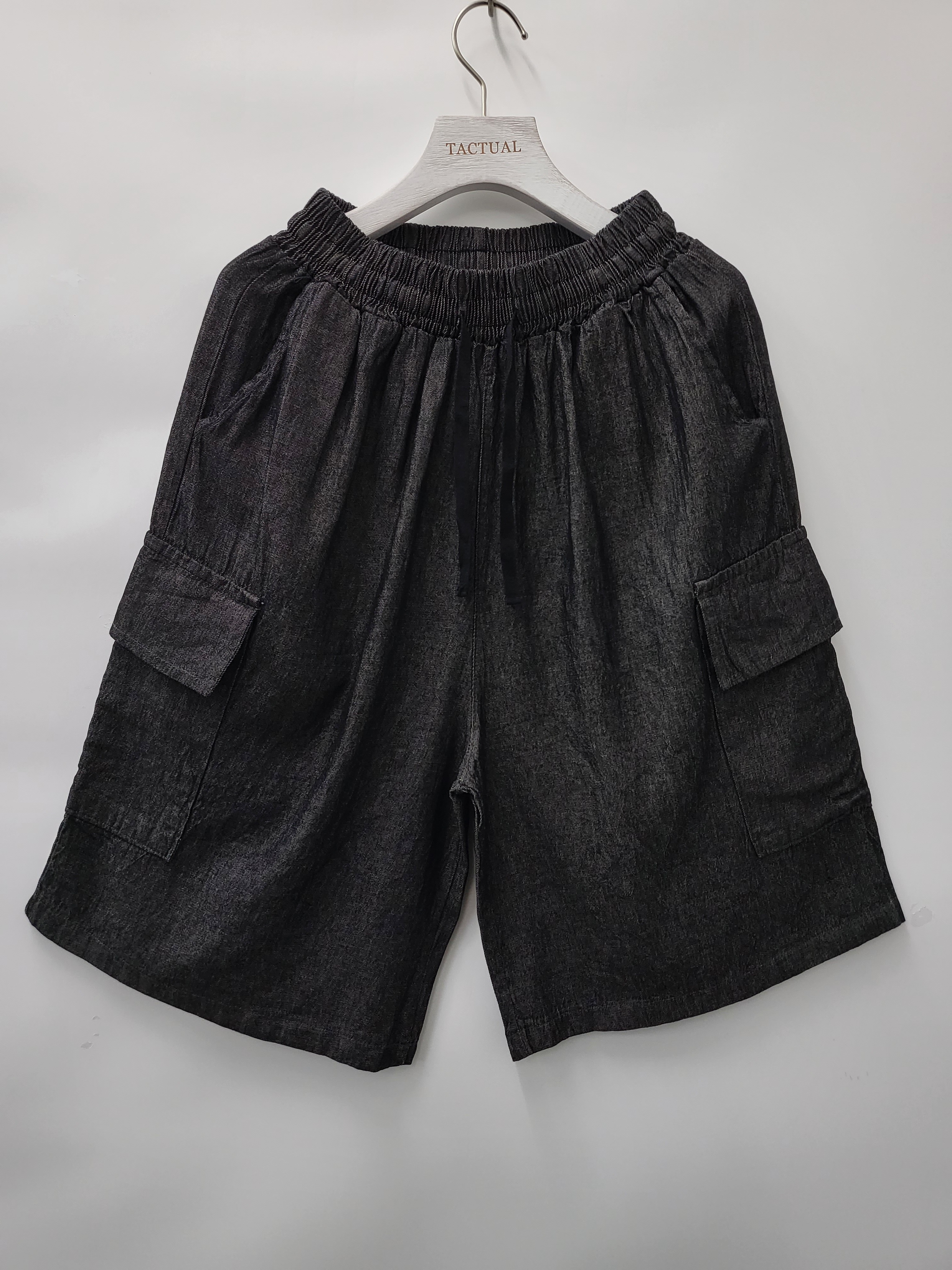 牛仔工裝短褲 P2529