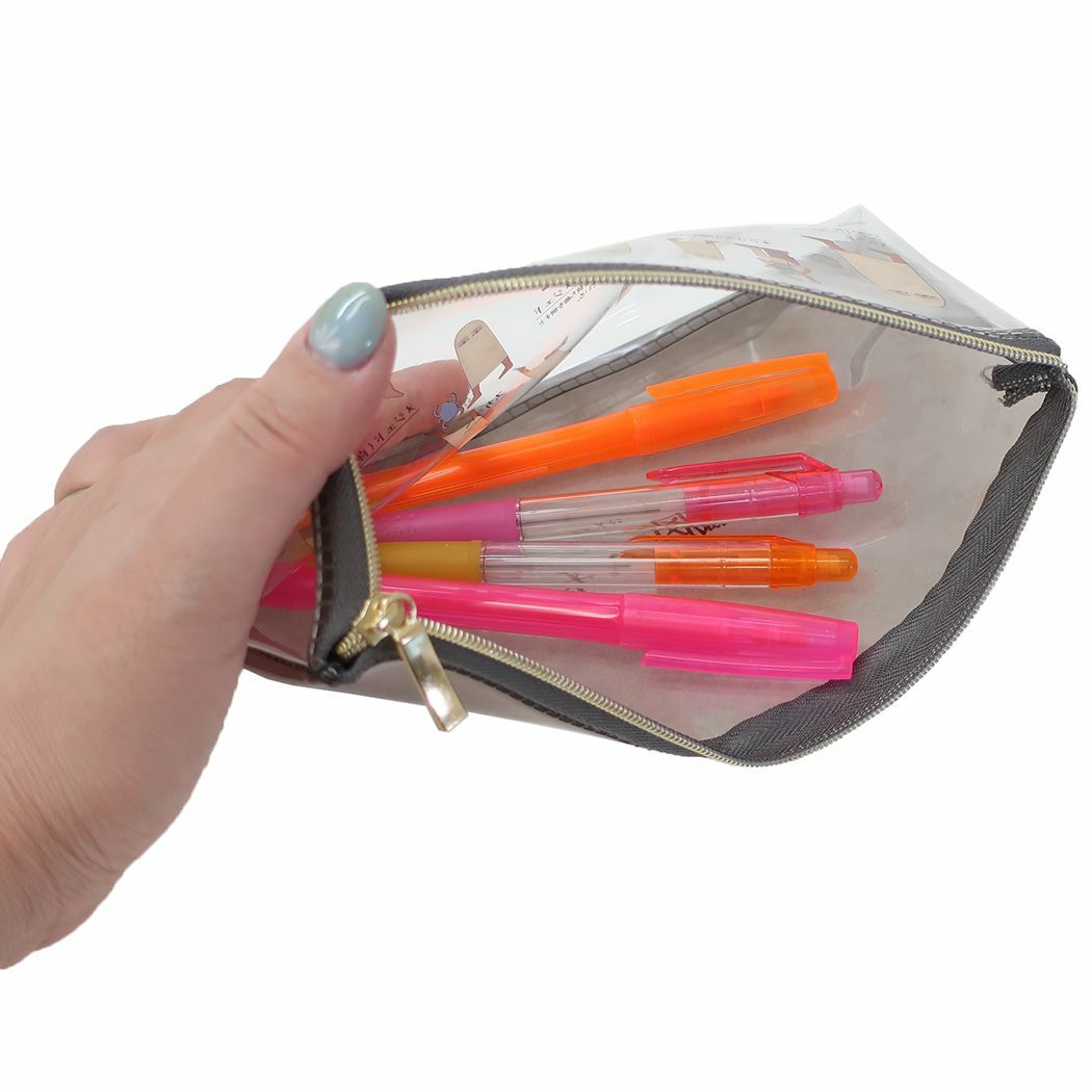 梅傑德 透明防水筆袋 收納袋 大人的圖鑑｜日本KAMIO JAPAN