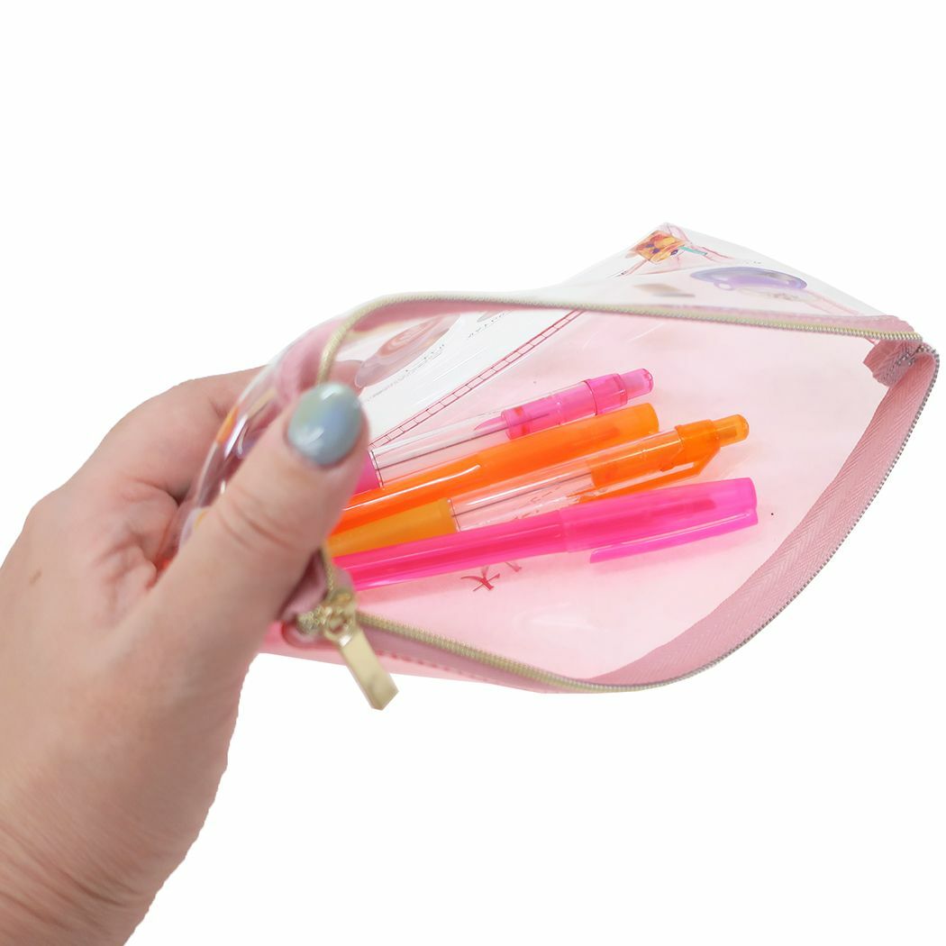 茶和咖啡  透明防水筆袋 收納袋 大人的圖鑑｜日本KAMIO JAPAN