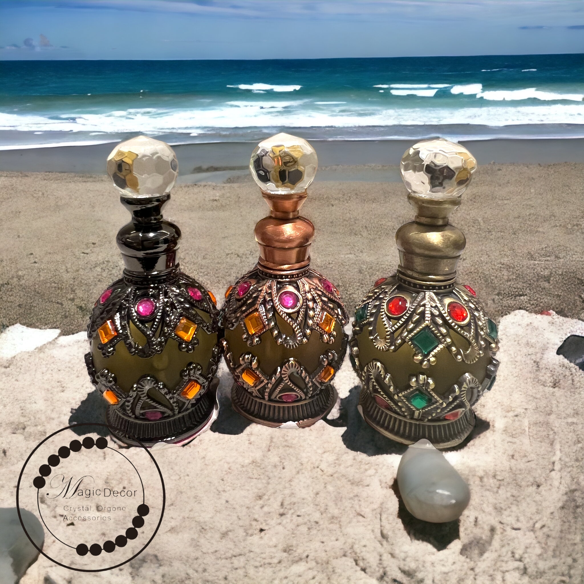 孤品寶石重工鑲嵌香水瓶連香水 25ml