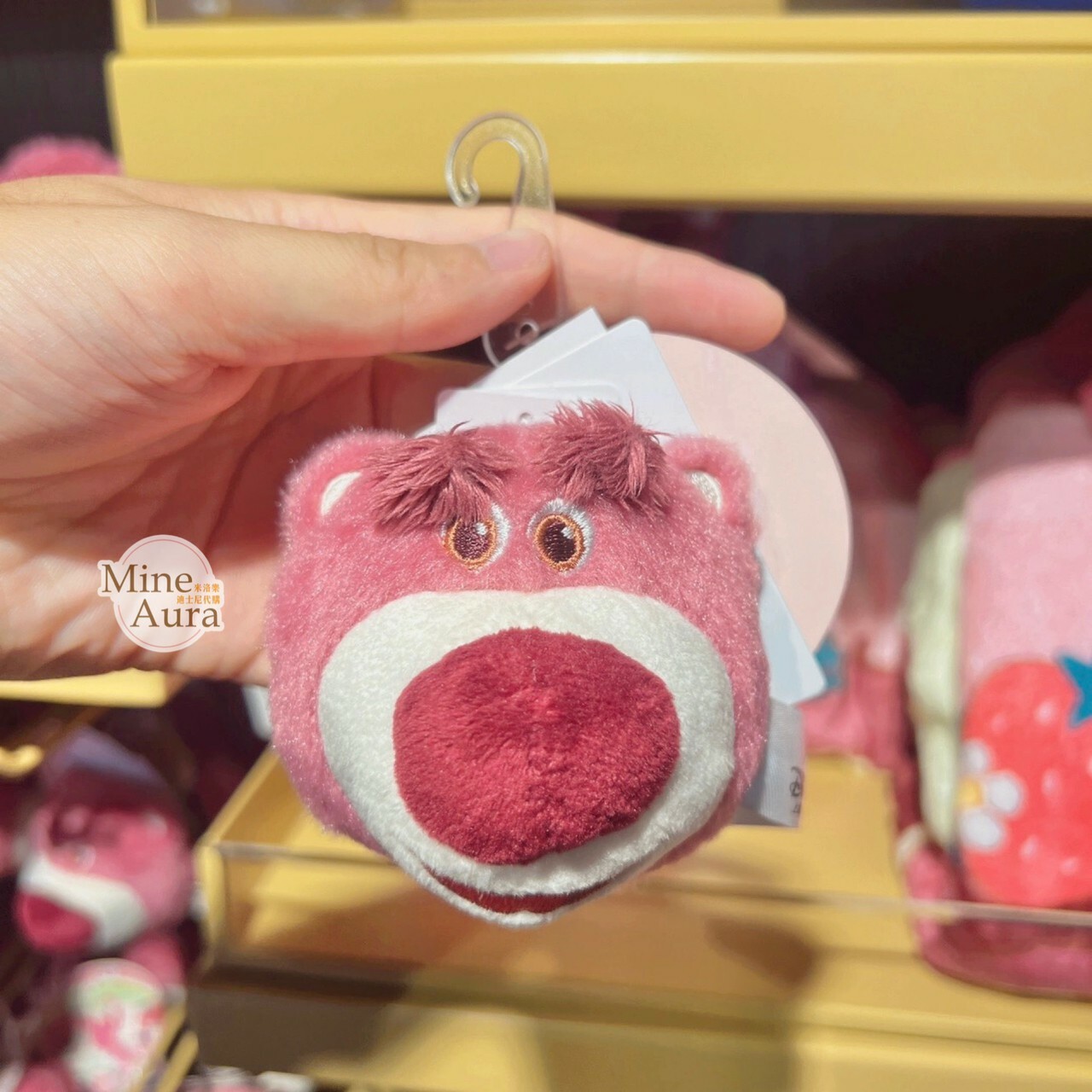 熊抱哥 Lotso居家系列 絨毛 大頭 造型 美髮梳 梳子 玩具總動員 Toy Story -上海迪士尼樂園