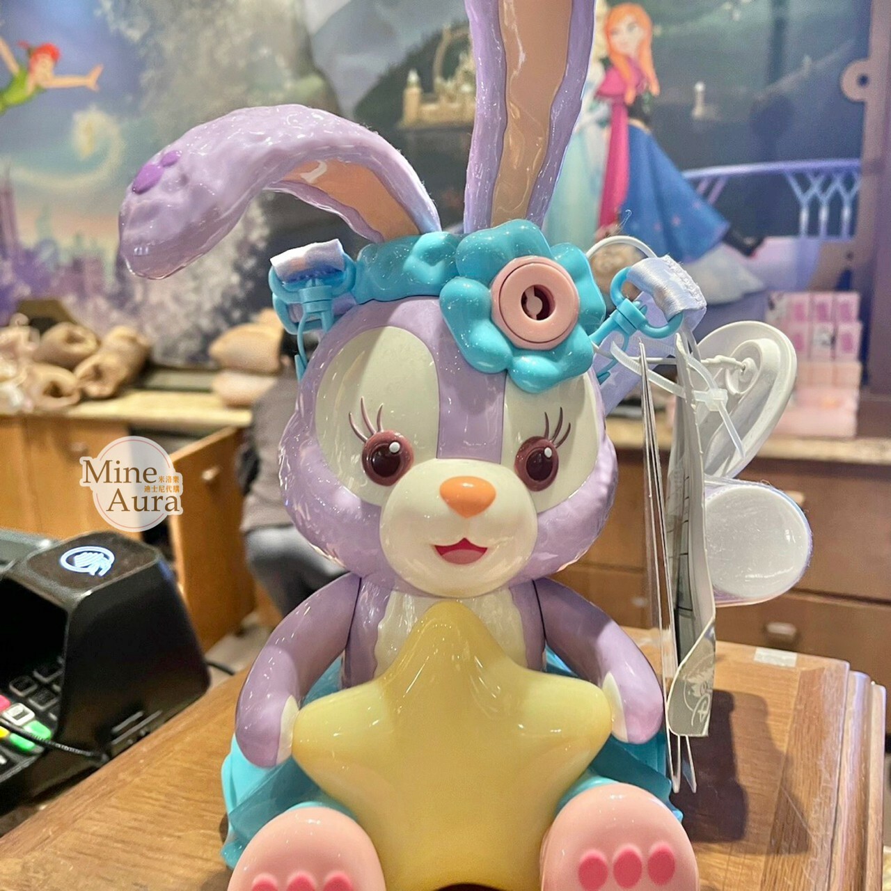 史黛拉露 星黛露 StellaLou 坐姿抱星星造型 泡泡機 -上海迪士尼樂園