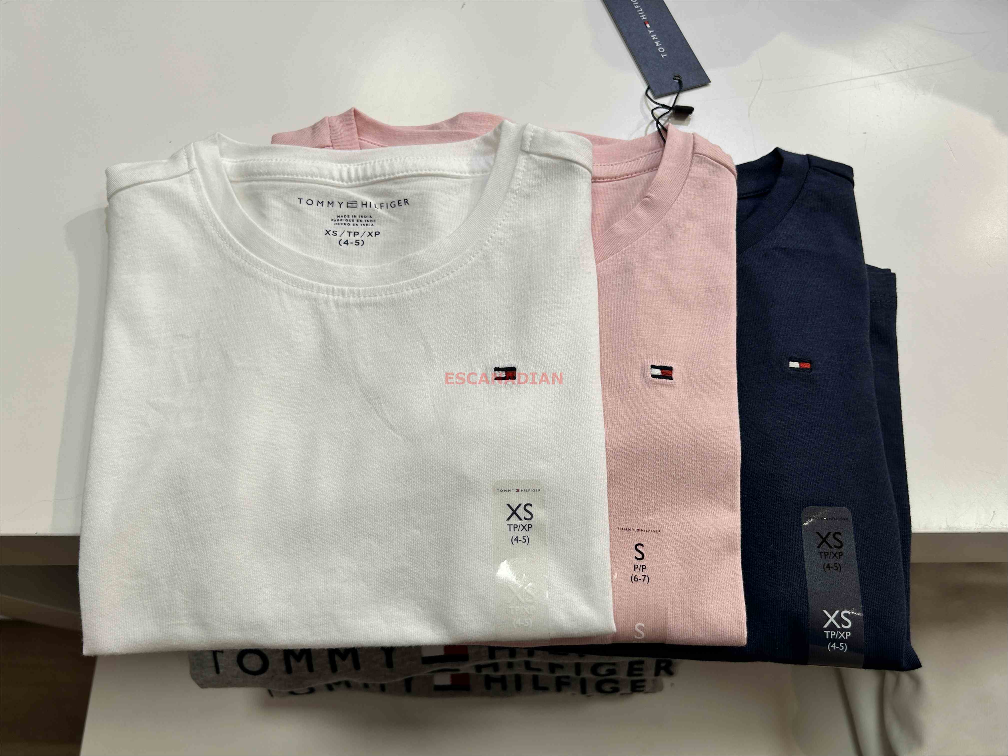 TOMMY 女大童 經典款 素面 小Logo 短TEE (3色)