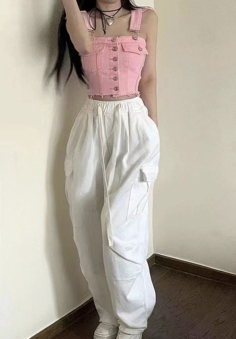 抽繩牛仔工作褲*2色