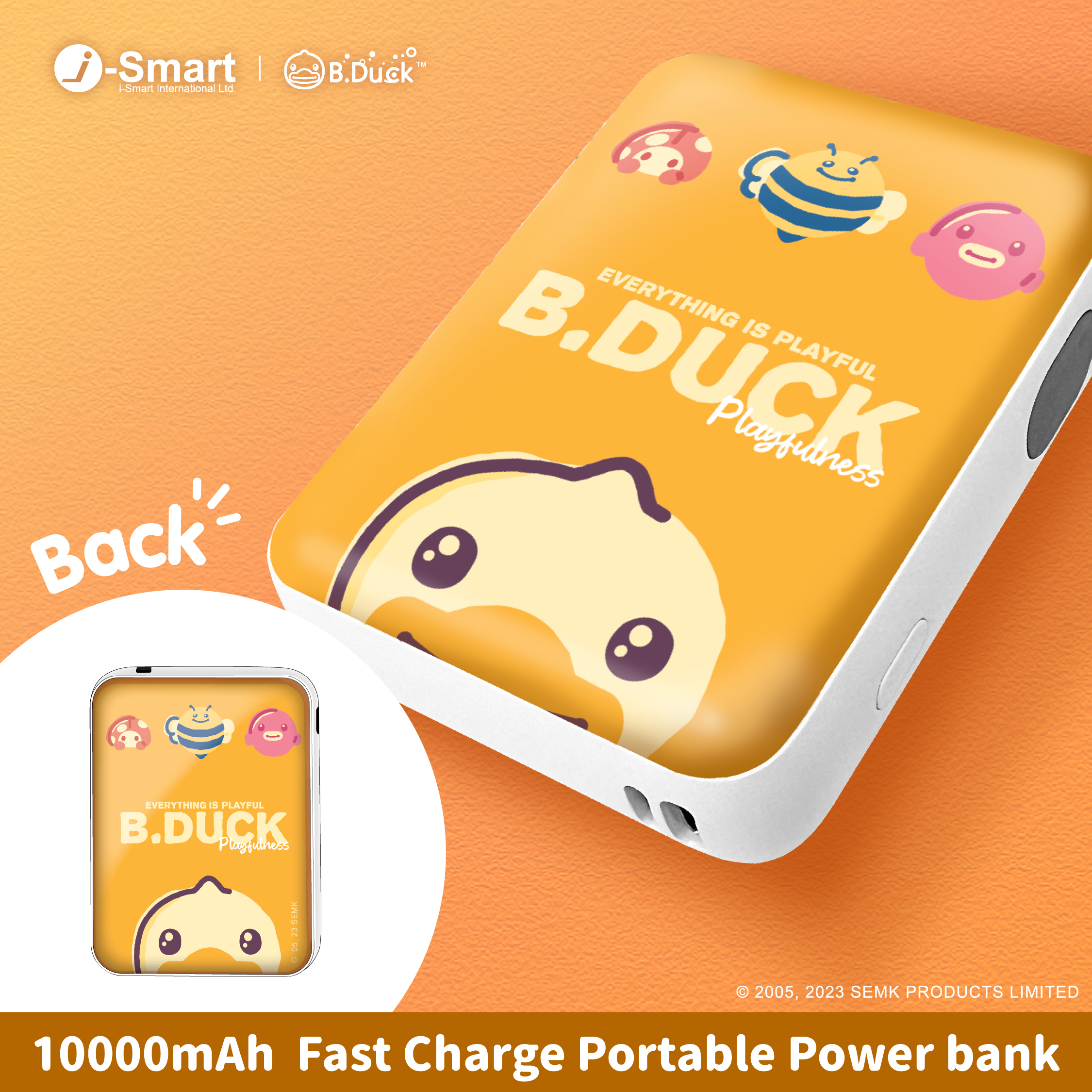 B.Duck-PowerBank-Classic/Drawn/Cherry Blossoms/Camouflage