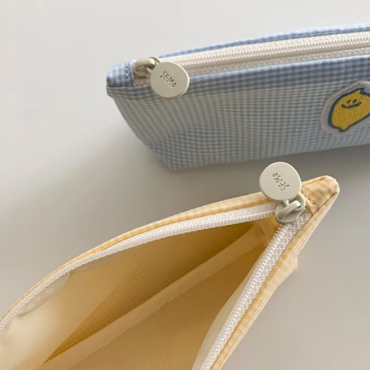 【SecondMorning】格紋檸檬筆袋