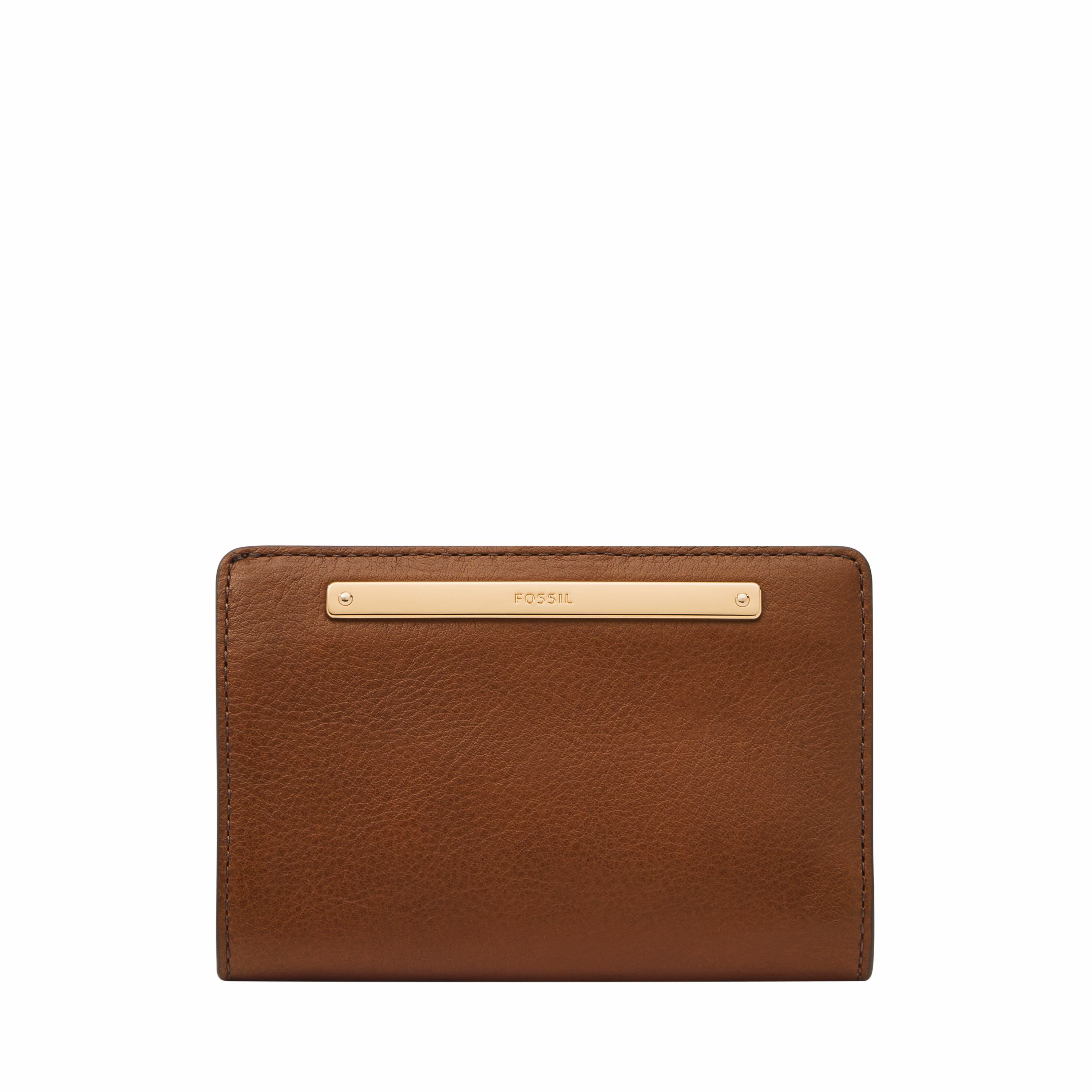 Liza 輕巧型真皮短夾-咖啡色X金釦版 SL7986G200