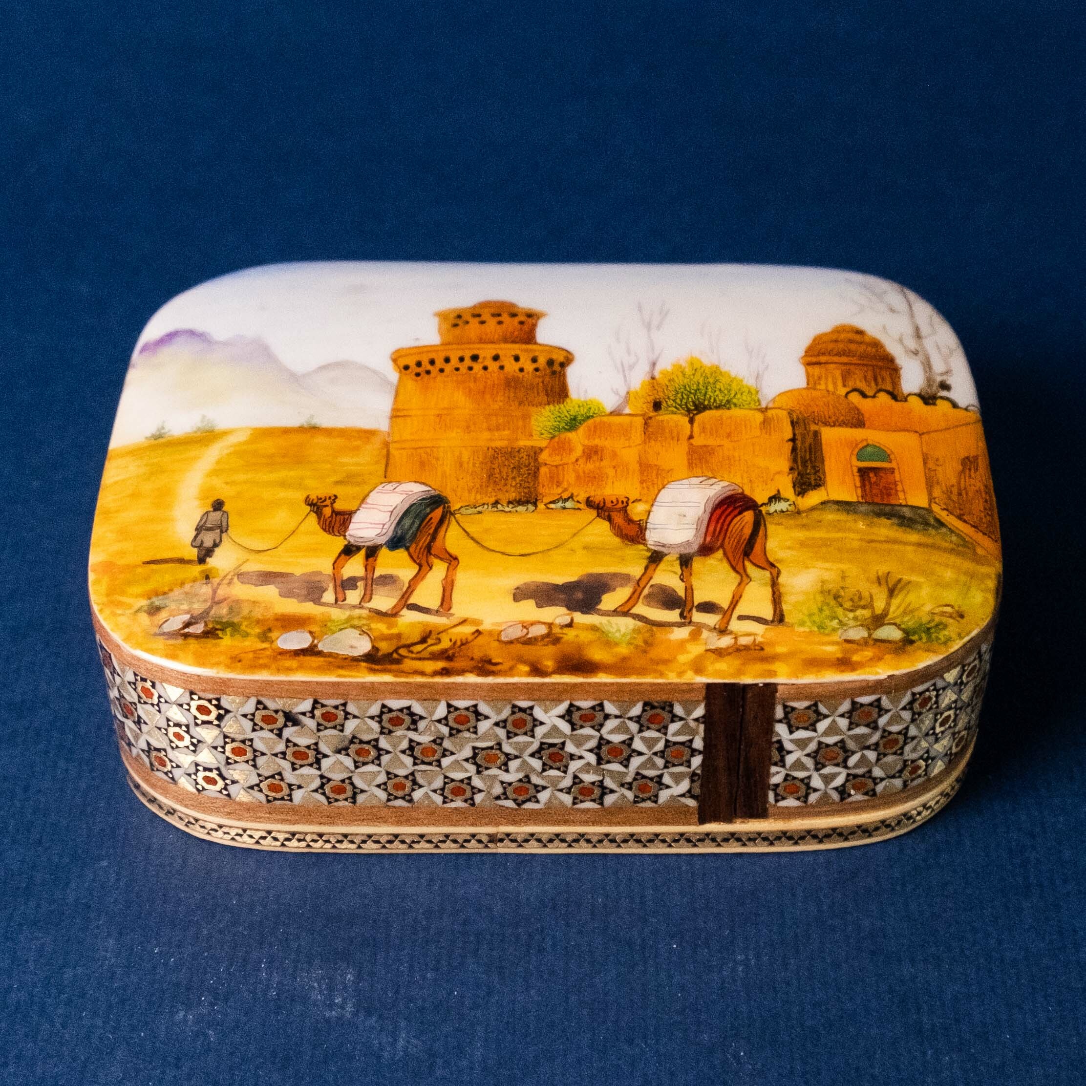 波斯鑲嵌抽屜盒｜阿卜耶克｜伊朗