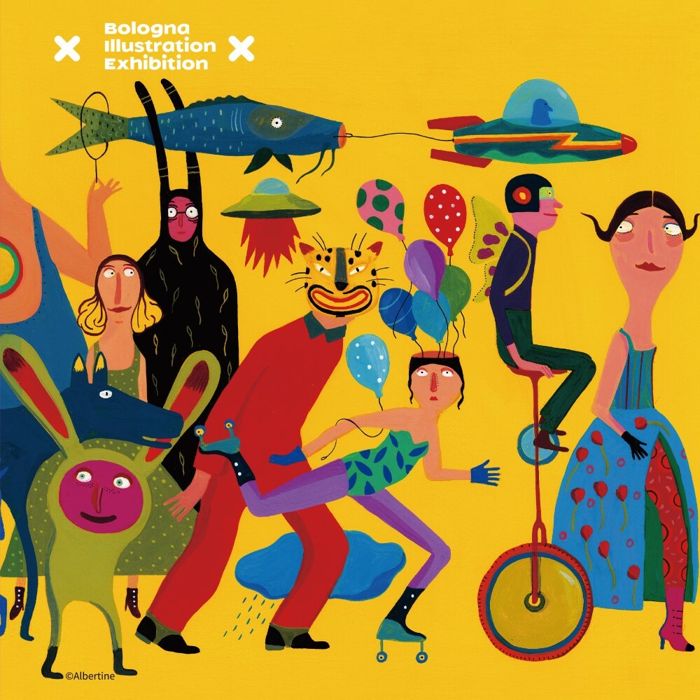 波隆那小方巾《嘉年華》左