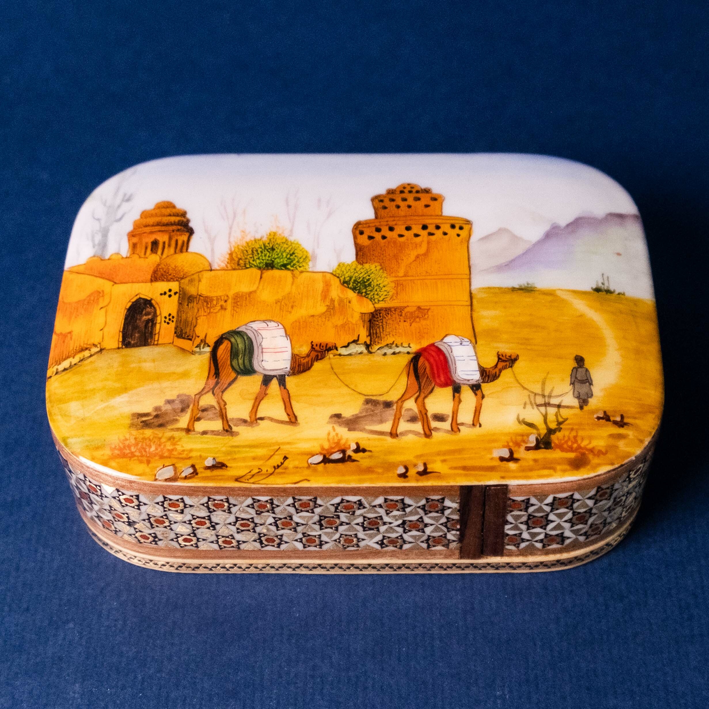 波斯鑲嵌抽屜盒｜加茲溫｜伊朗