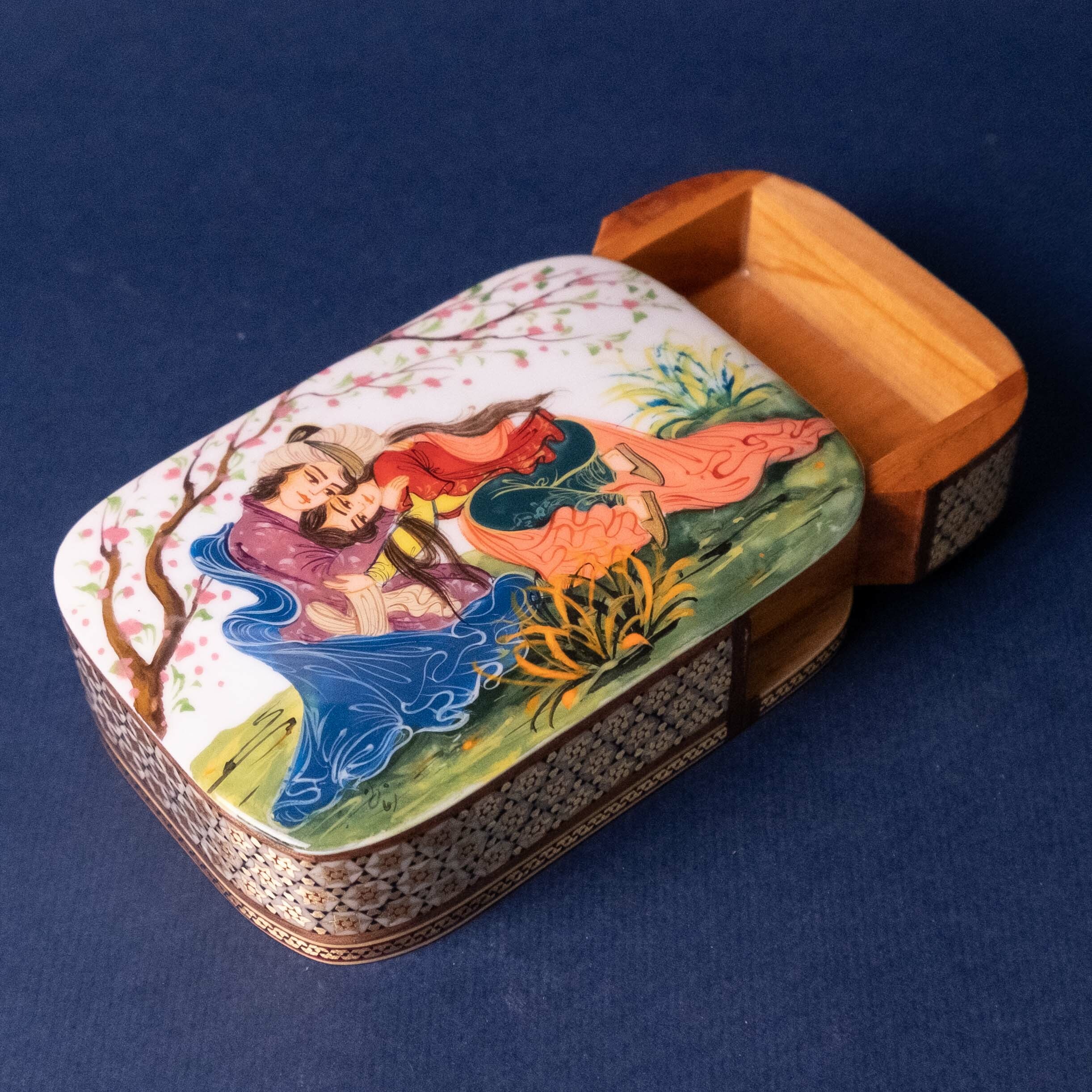 波斯鑲嵌抽屜盒｜蘭加魯德｜伊朗