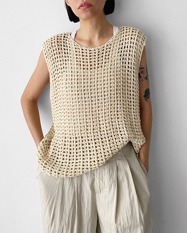 MFV-2361 鏤空針織背心